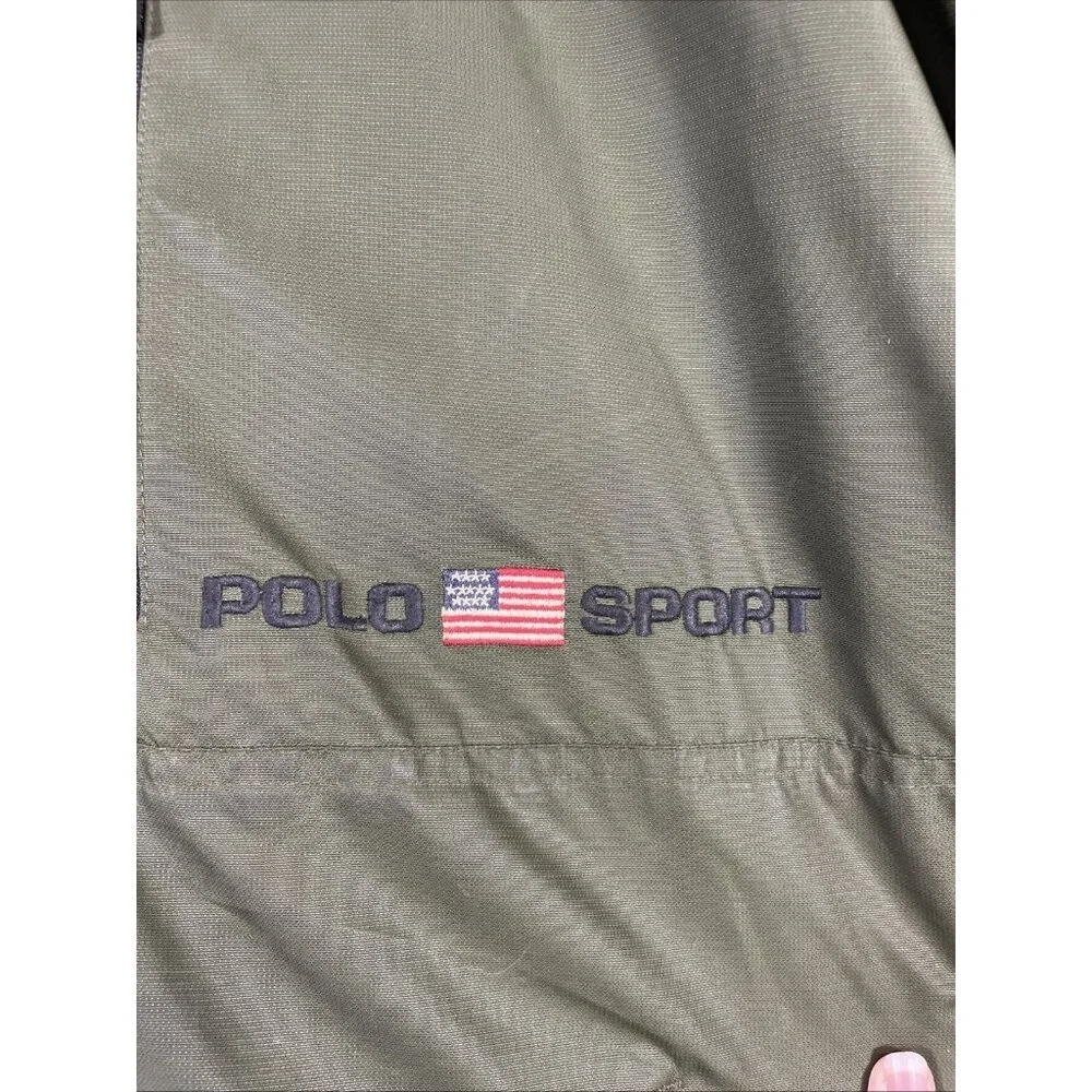 Polo Sport Ralph Lauren Jacket Mens Size Extra Large Green Pullover‎ Anorak